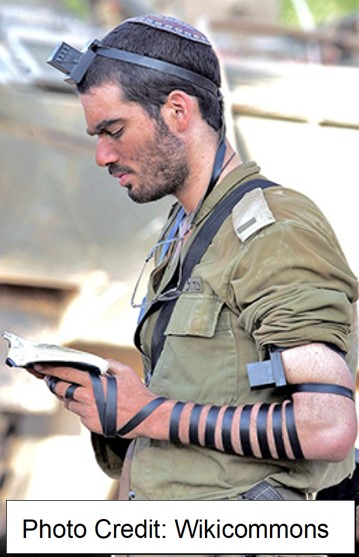 Tefillin includes text from Parashat Bo