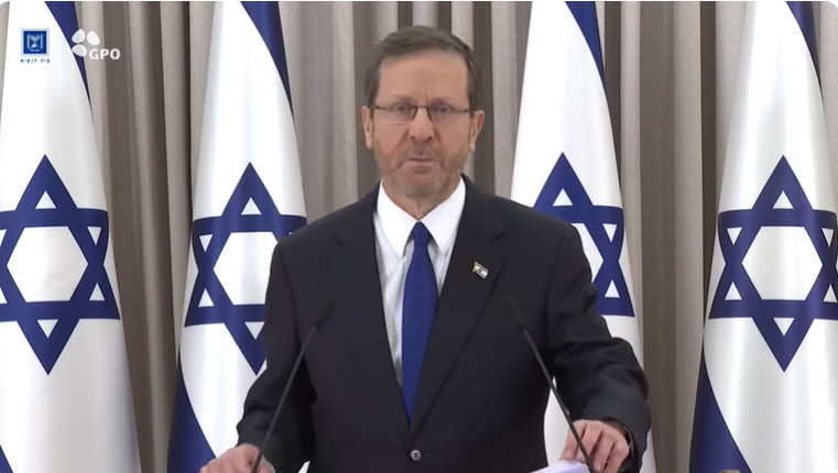 Hertzog addresses Israel during war with Hamas